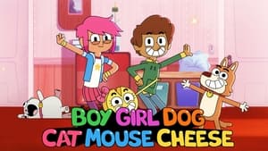 Boy Girl Dog Cat Mouse Cheese kép