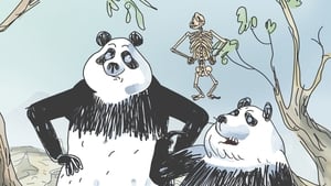 Pandas dans la brume kép