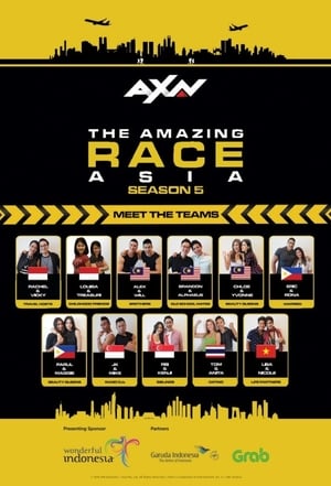 The Amazing Race Asia 5. évad (2016-10-13) poszter